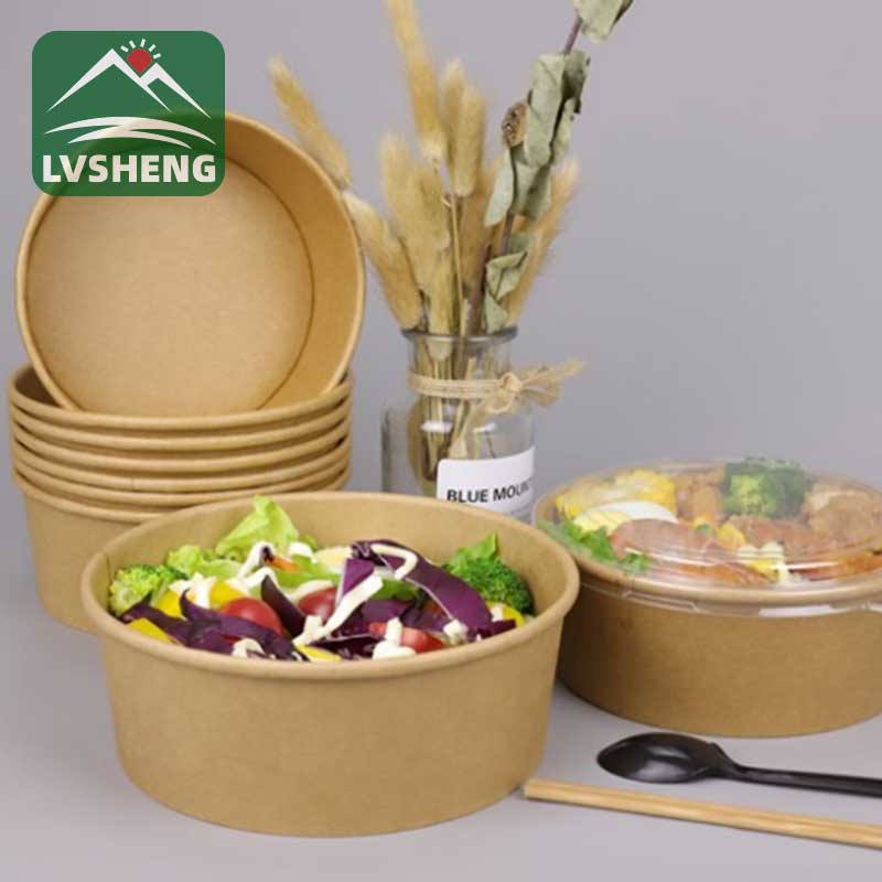 Kraft Salad Bowl karo tutup kertas
